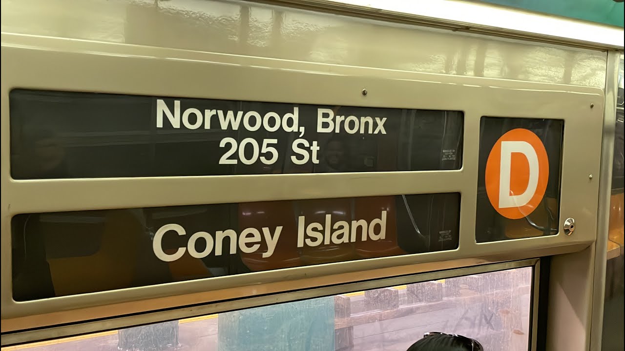 IND 6 Av Express: R68 (D) Train [Norwood-205 St to Coney Island-Stillwell Av #1]