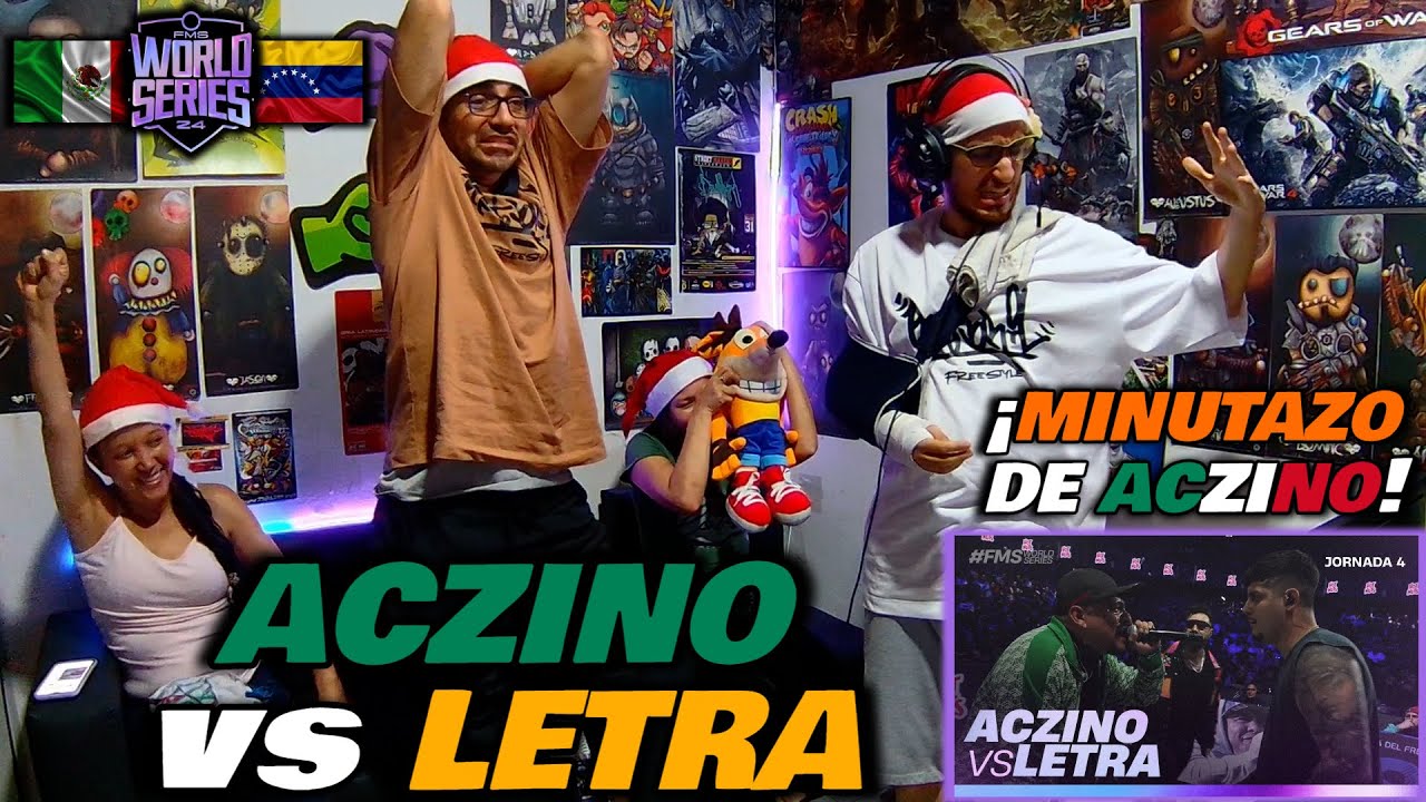 🔴COLOMBIANOS REACCIONAN a ACZINO vs LETRA - ¡MINUTAZO DE ACZINO! [FMS WORLD SERIES SUPERLIGA]