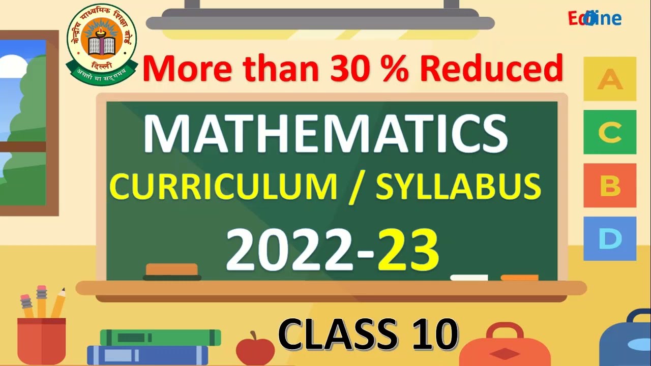 CBSE class 10 syllabus 2022 23 | CBSE class 10 maths syllabus 2022 23
