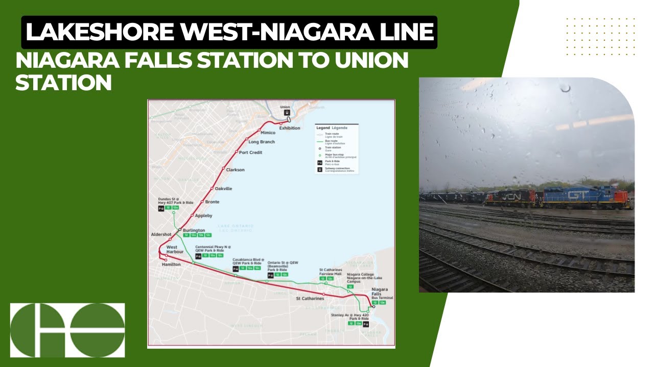 GO Transit Lakeshore West-Niagara Line - Niagara Falls Station To Union Station - Full Route