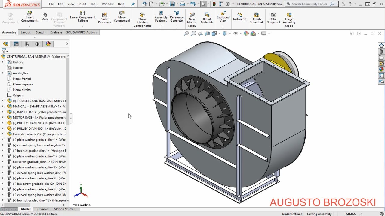 SOLIDWORKS CENTRIFUGAL FAN 01 - 10