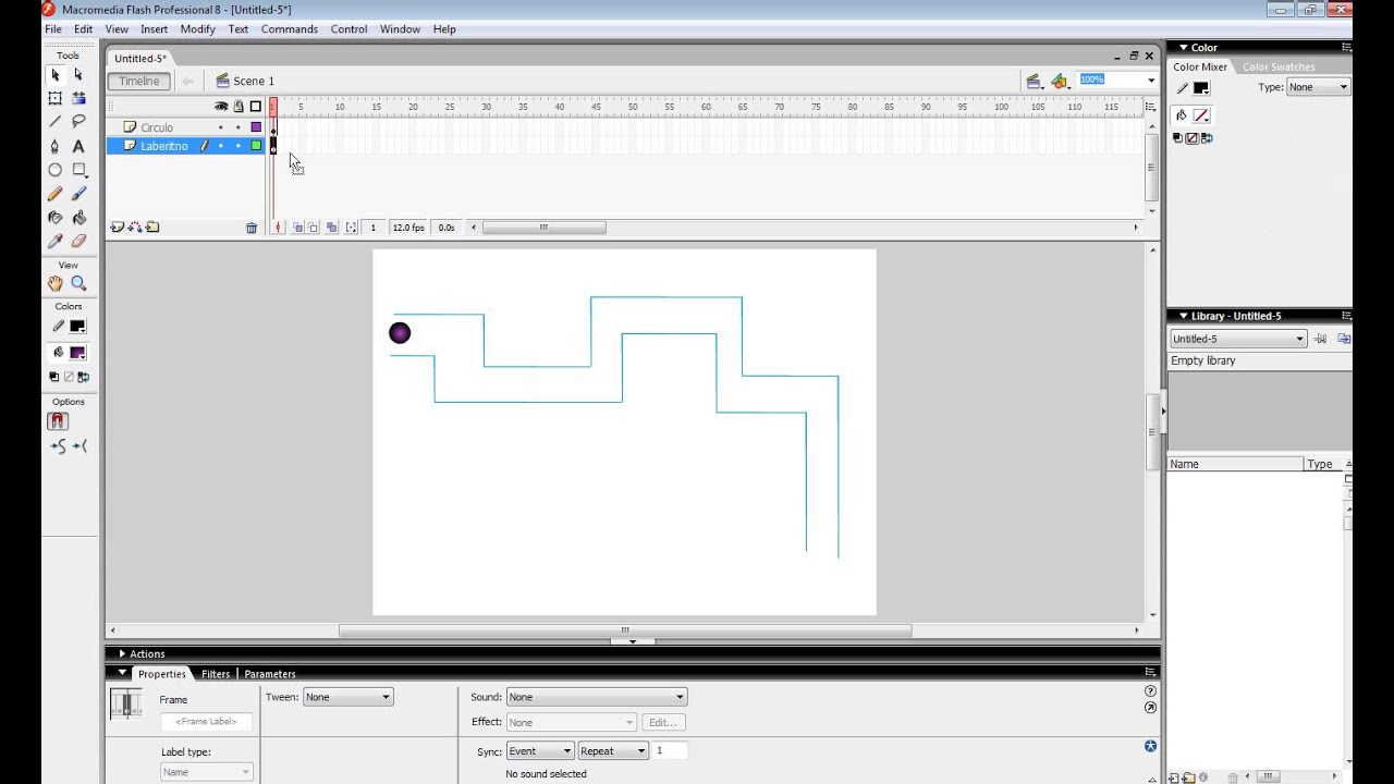 Animacion Flash 8 usando capas.