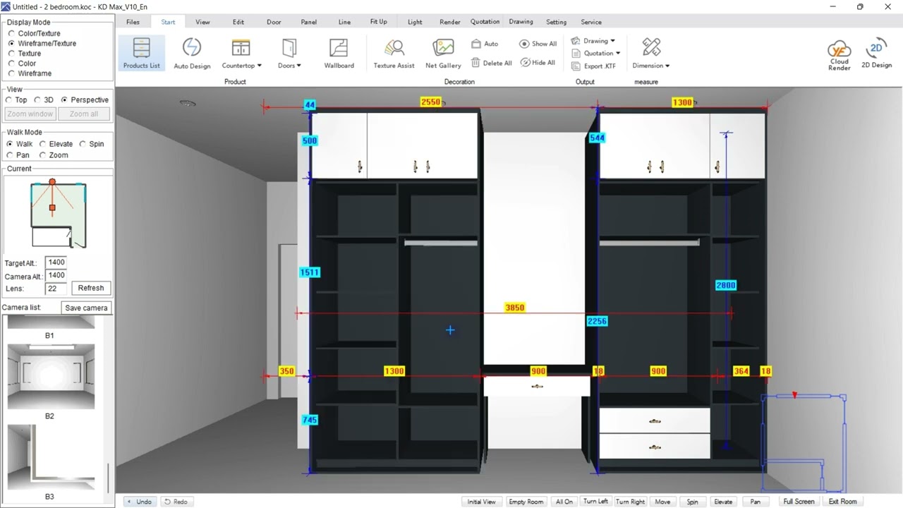 KDMax V10 | Day 2.8 Wardrobe Design