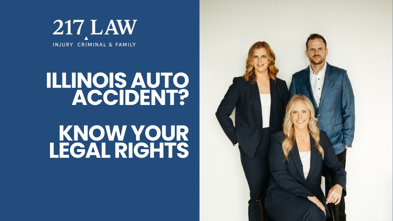 What happens if I'm in a car accident while driving for work in Illinois?