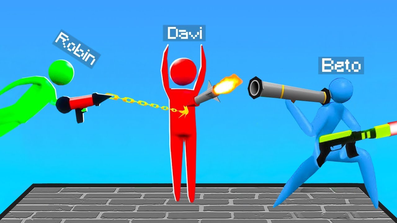 BETO E ROBIN VS DAVI NO DESAFIO STICKMAN DA FAMÍLIA ARQUEIRA!!