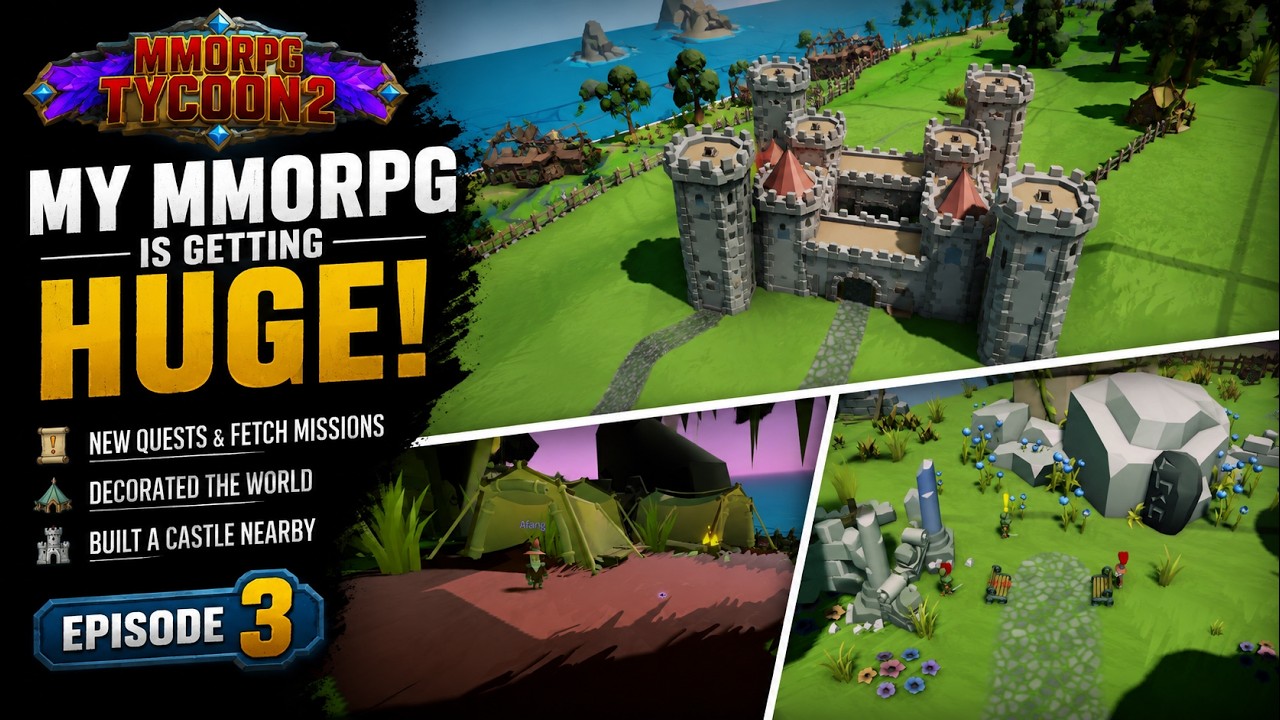 Я добавил замок и новые квесты в свою MMORPG