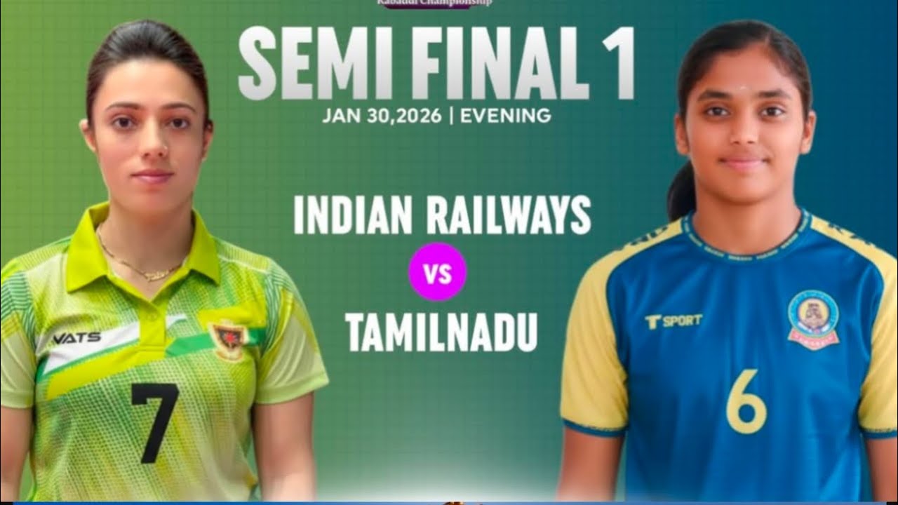SF - Tamilnadu vs Indian Railways | 72nd Womens Senior National Kabaddi 2026 Live