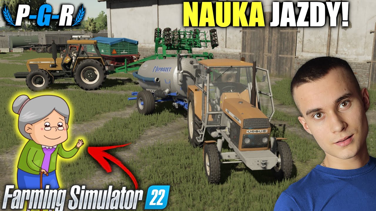 JANINA U NAS ZAMIESZKA! 😲 NAUKA JAZDY MASZYNAMI NA GOSPODARSTWIE! 😱 JEST MASAKRA! 🔹PGR🔹68