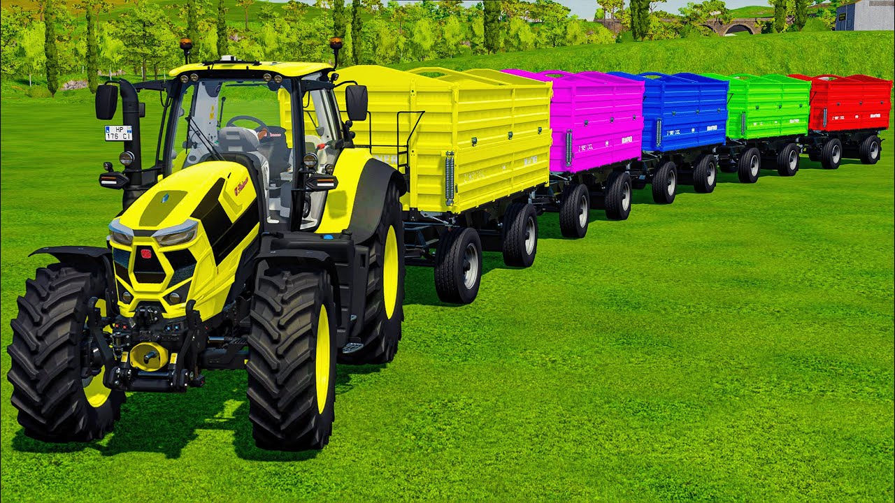 HARVESTING NEW GREEN BEAN WITH DEUTZ COLORED TRACTORS & HARVESTERS - Farming Simulator 25
