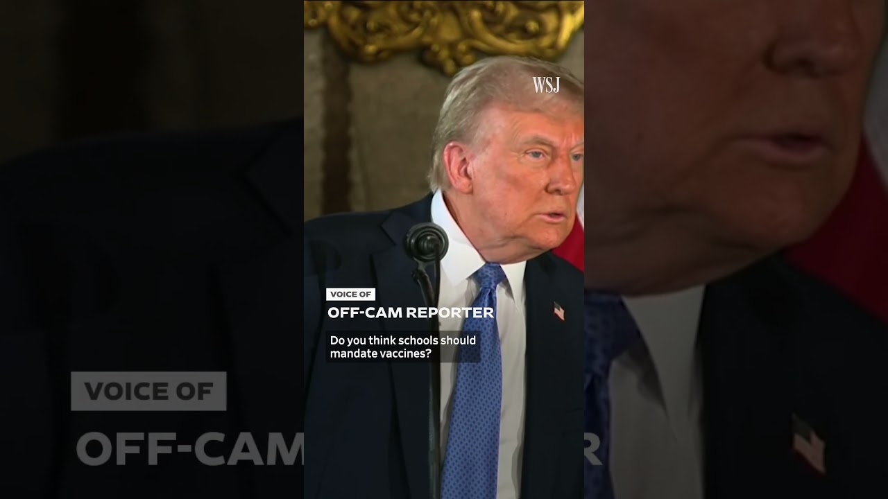 &lsquo;I Don&rsquo;t Like Mandates:&rsquo; Trump on Vaccines in Schools | WSJ News