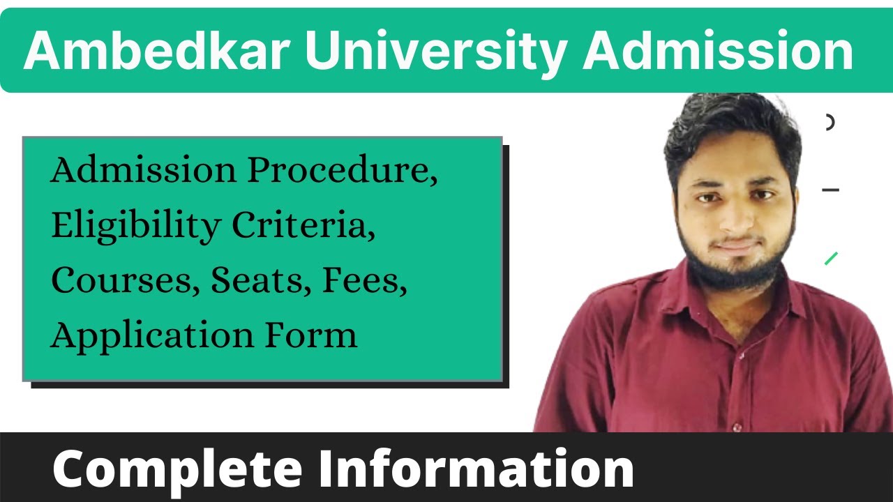 Ambedkar University Delhi| Aud admission Procedure 2021| Courses, Eligibility, fees, seat,