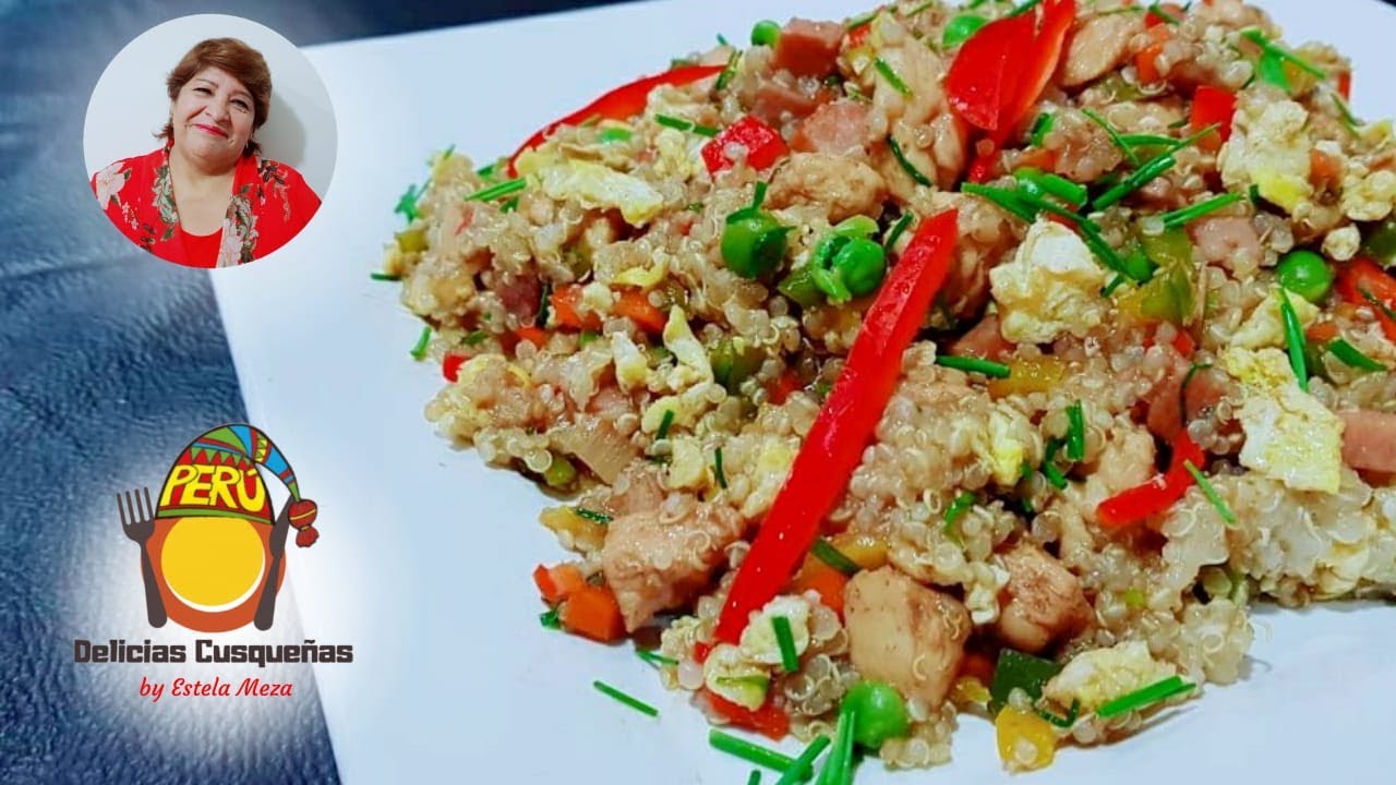 COMO HACER CHAUFA DE QUINUA/ CON POLLO Y VERDURAS/RECETA DELICIAS CUSQUEÑAS PERÚ/ COCINA PERUANA
