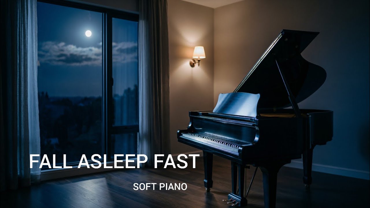 Soft Piano Music to Fall Asleep Fast 🌙 Gentle Night Melody (3 Hours)