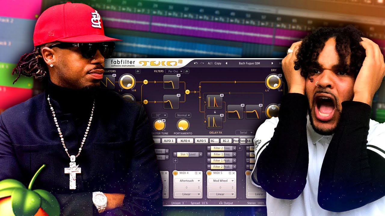 USING MY VOICE TO MAKE A DARK Beat Like METROBOOMIN WITH FABFILTER TWIN 2 FL Studio Tutorial