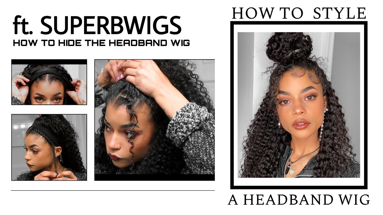 HOW TO NATURALLY STYLE THE HEADBAND WIG + HIDE THE HEADBAND ft. SUPERBWIGS || ARIANA.AVA