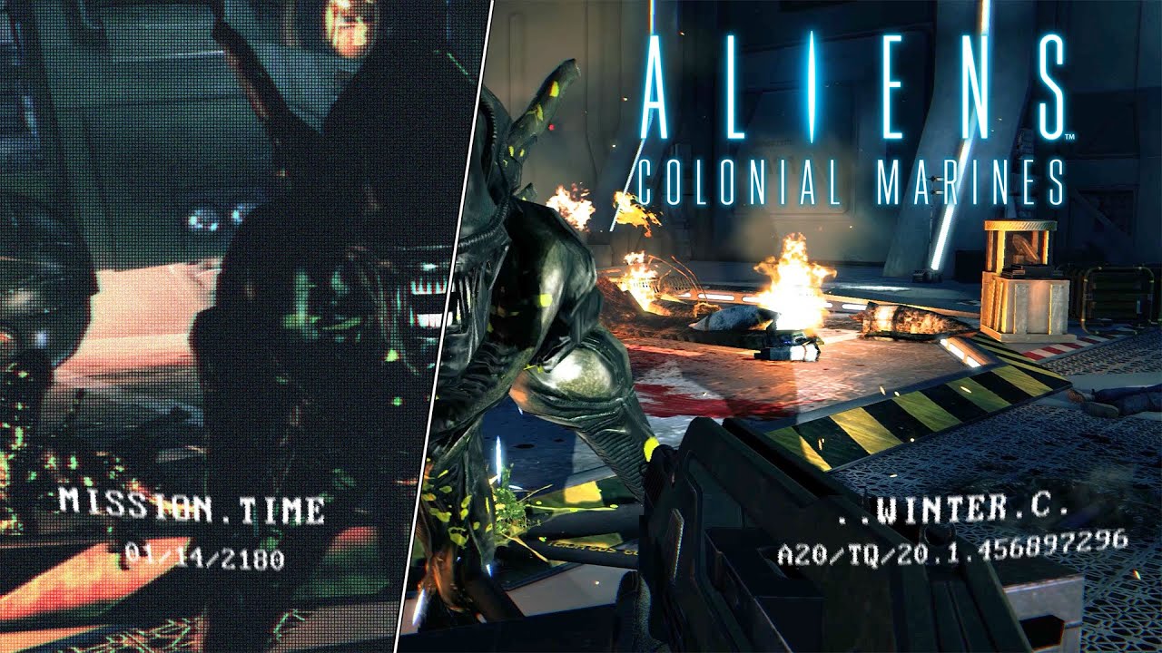 Aliens: Colonial Marines 1986 Helmet Cam Retro Demo (TemplarGFX Overhaul Mod + VorpX VR)