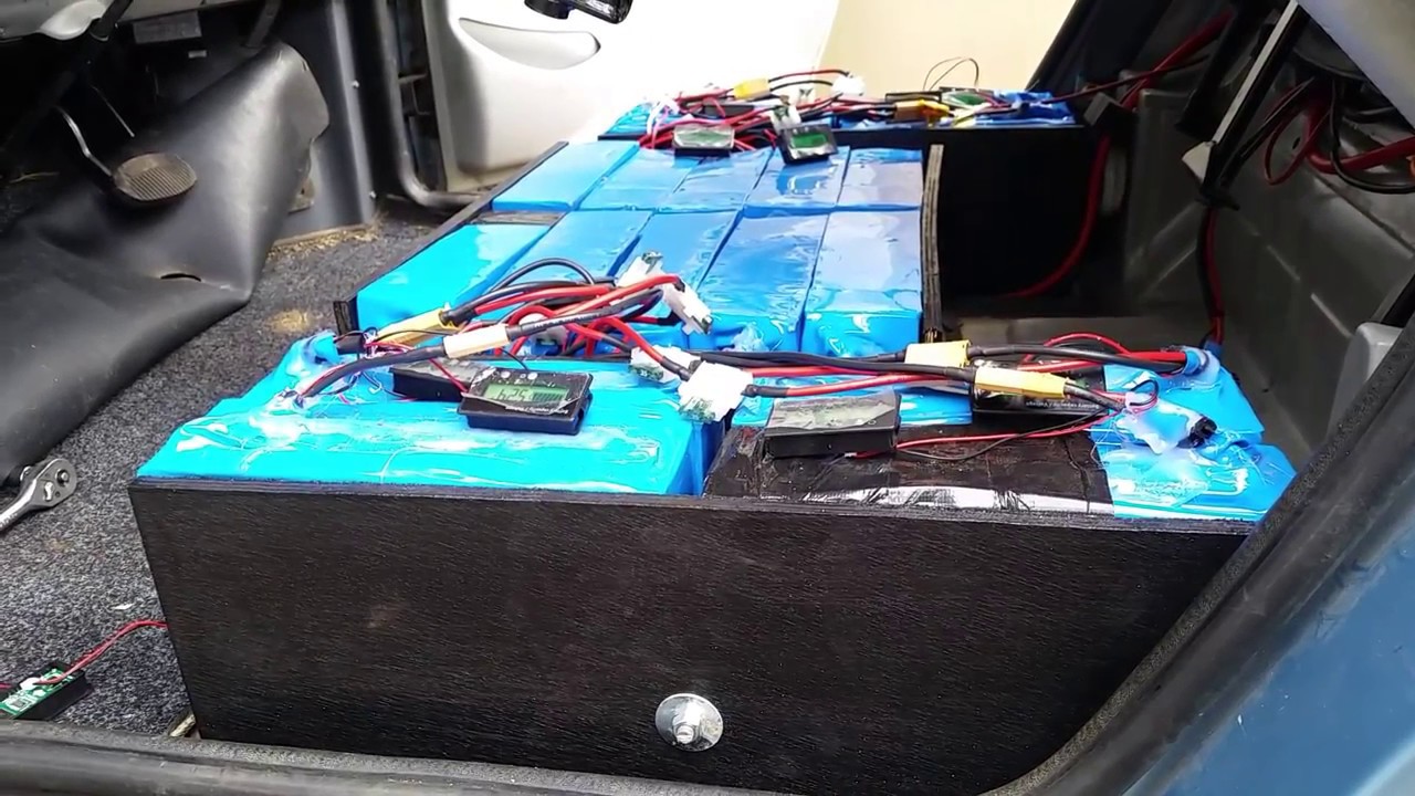 REVA G-WIZ: Lithium ion upgrade - Supports for batteries and 'Fast' mode range testing