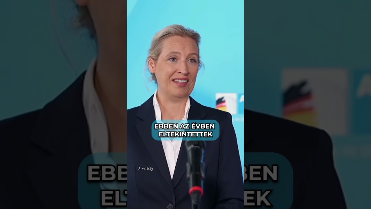 Alice Weidel: N&eacute;metorsz&aacute;g a legs&uacute;lyosabb gazdas&aacute;gi v&aacute;ls&aacute;g&aacute;t &eacute;li.