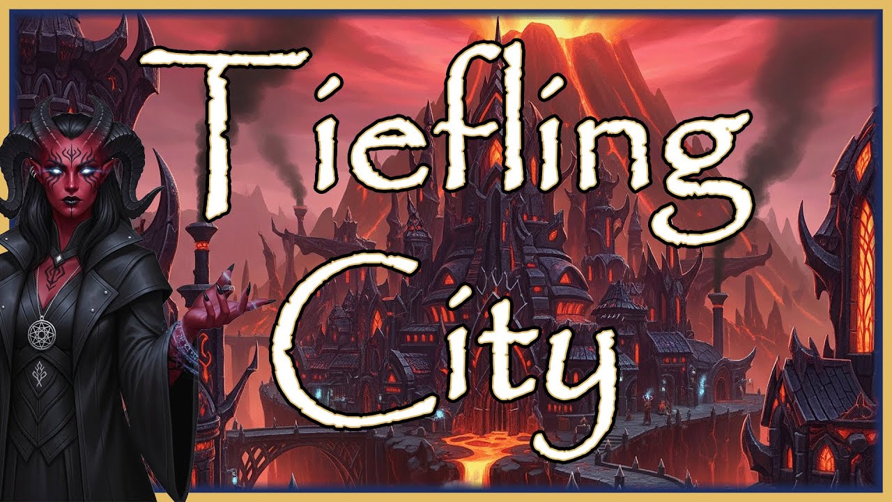 🎵 Tiefling City | Dark Fantasy Music | D&D | TTRPG | 1 Hour