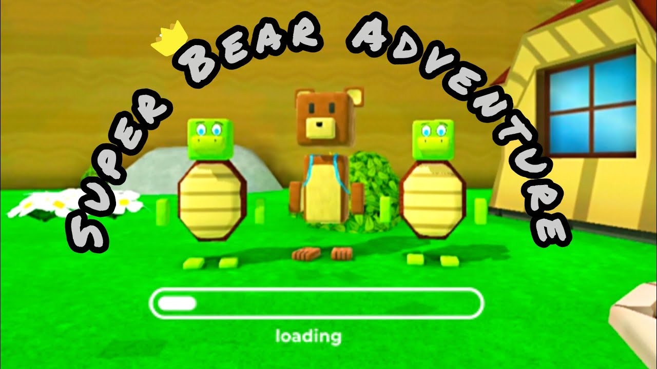 Bear's battle with enemies in the game Super Bear Adventure #superbearadventure #games