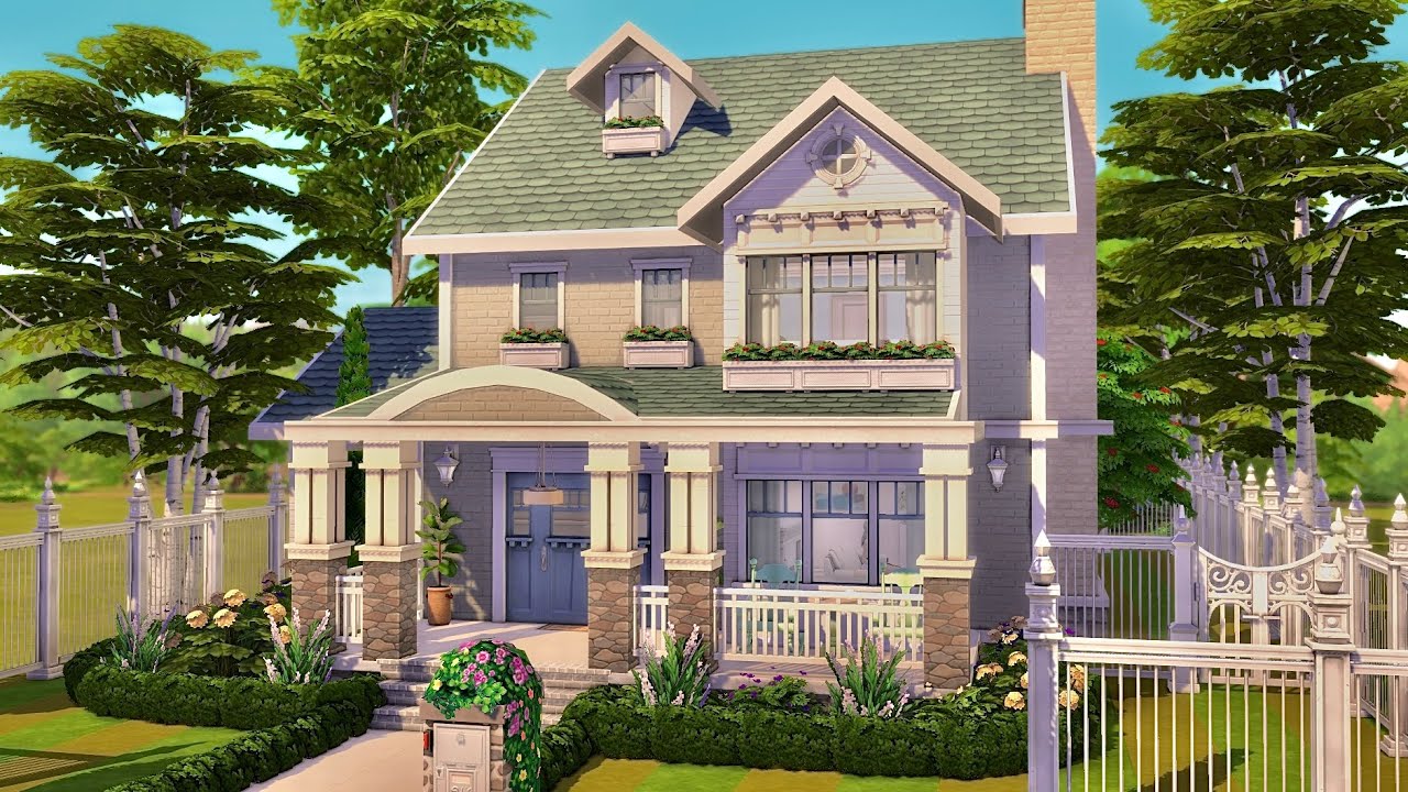 Suburban Family Home | Sims 4 building ASMR