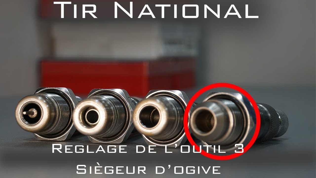 Réglage de l'outil 3 siègeur d'ogive LEE