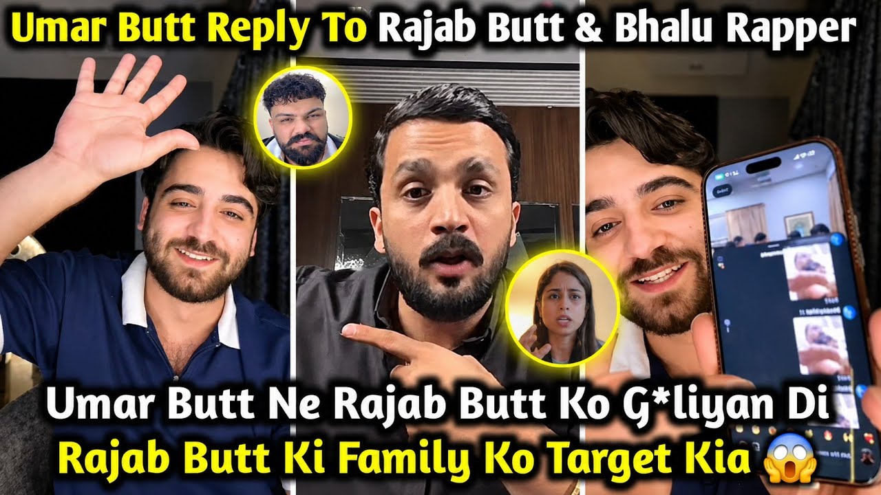 Umar Butt Reply To Rajab Butt & Bhalu Rapper | Umar Ne Rajab Ki Family Target Ki? | Rajab's Family 