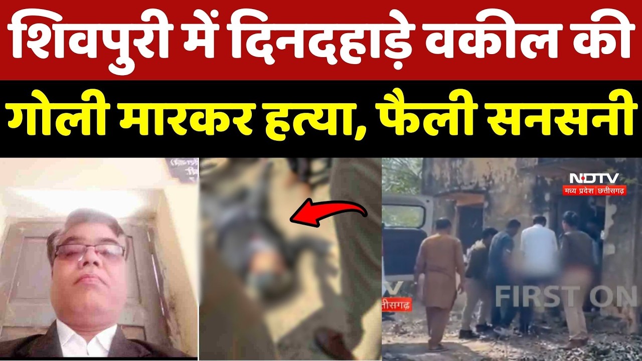 Shivpuri Murder Case: शिवपुरी में दिनदहाड़े वकील की गोली मारकर हत्या, फैली सनसनी | Crime News | MP