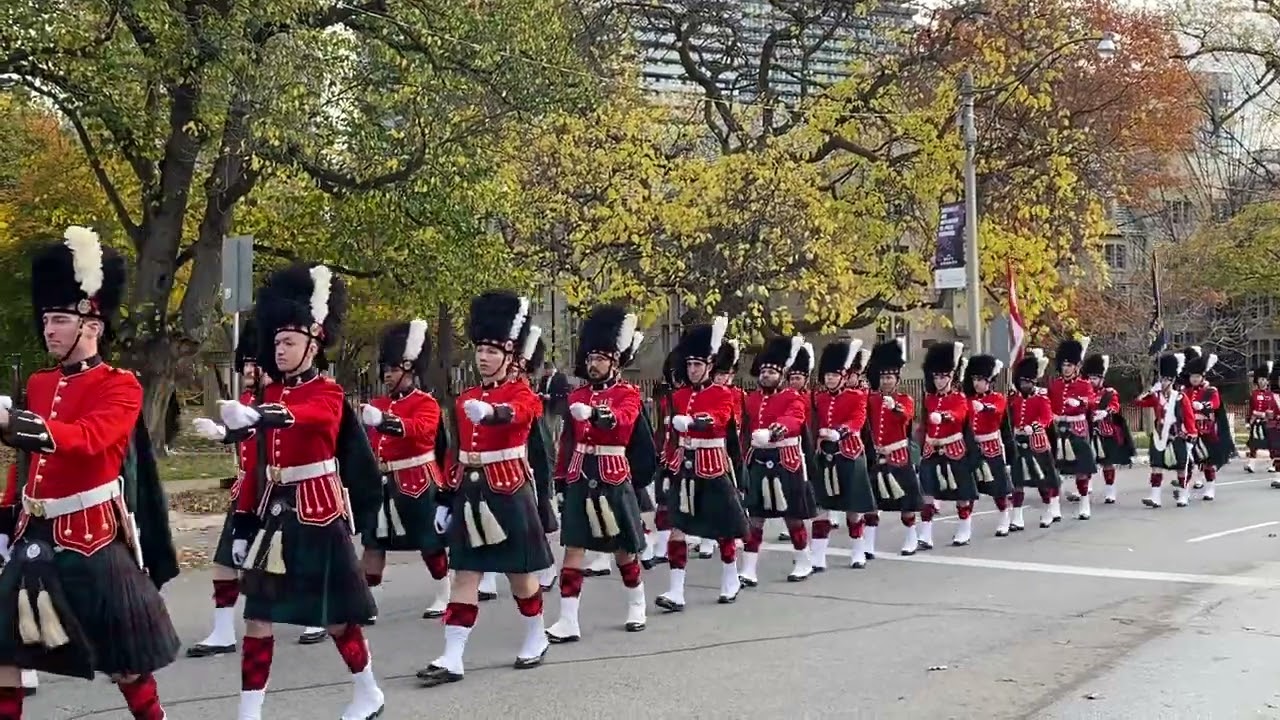 48th Highlanders March to the Cenotaph