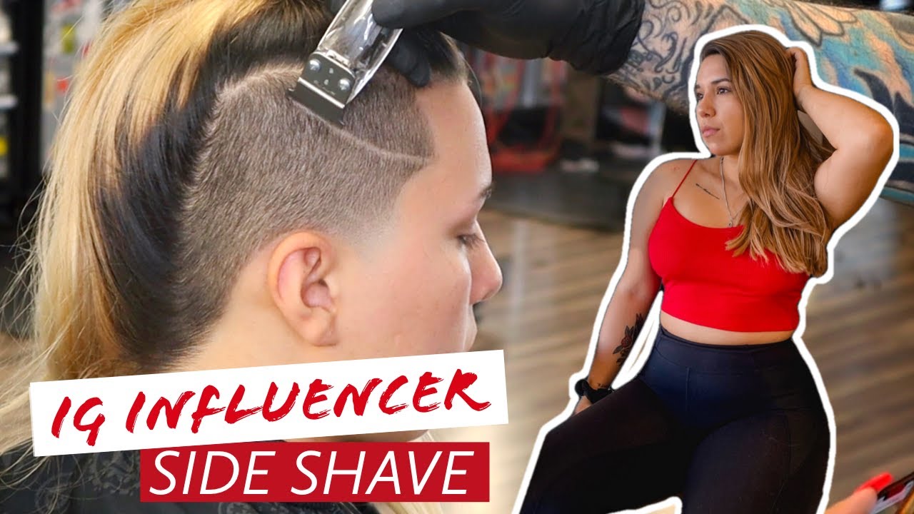 SIDE SHAVE DESIGN 🔥 Freestyle Design Womens Side Shave