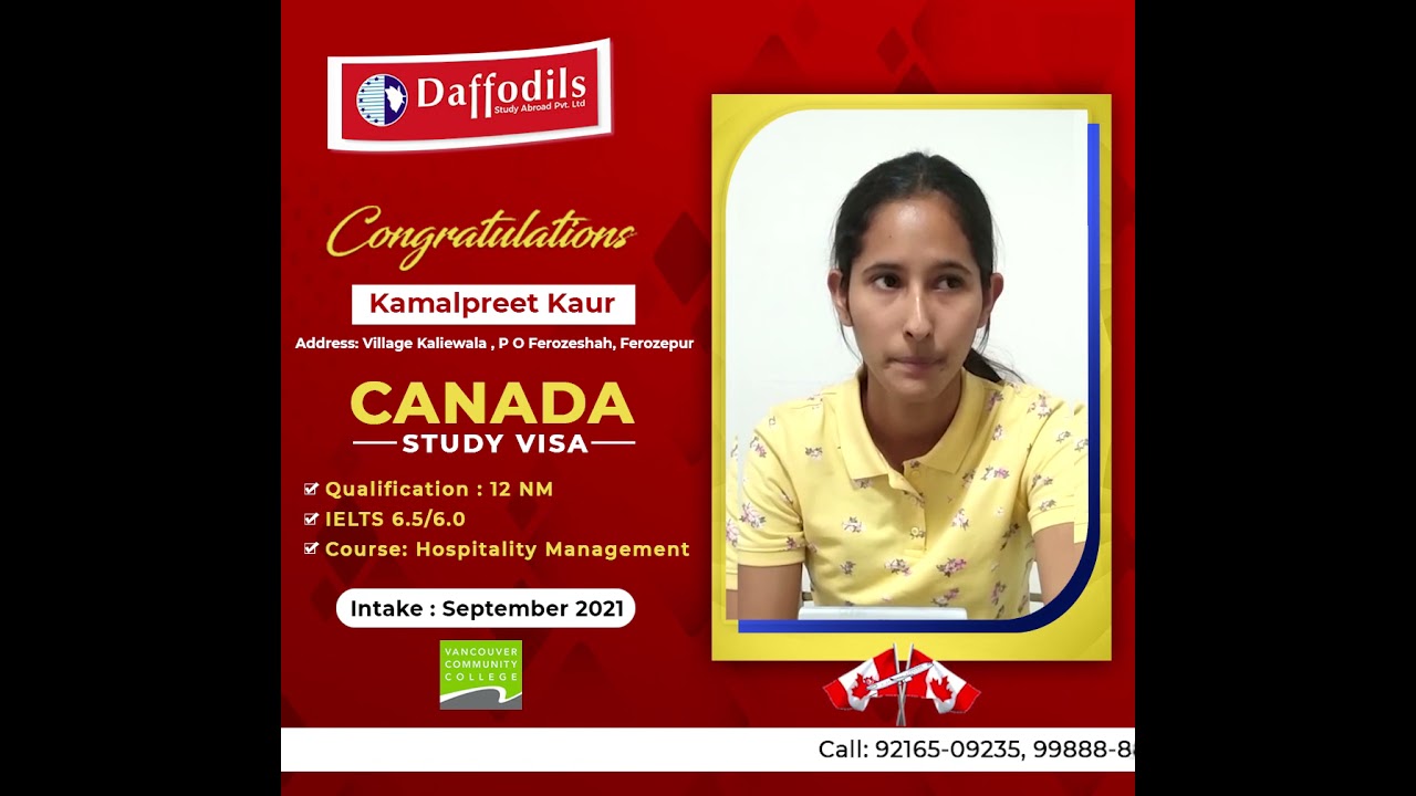 Canada Study Visa 2021 - Vancouver Community College
