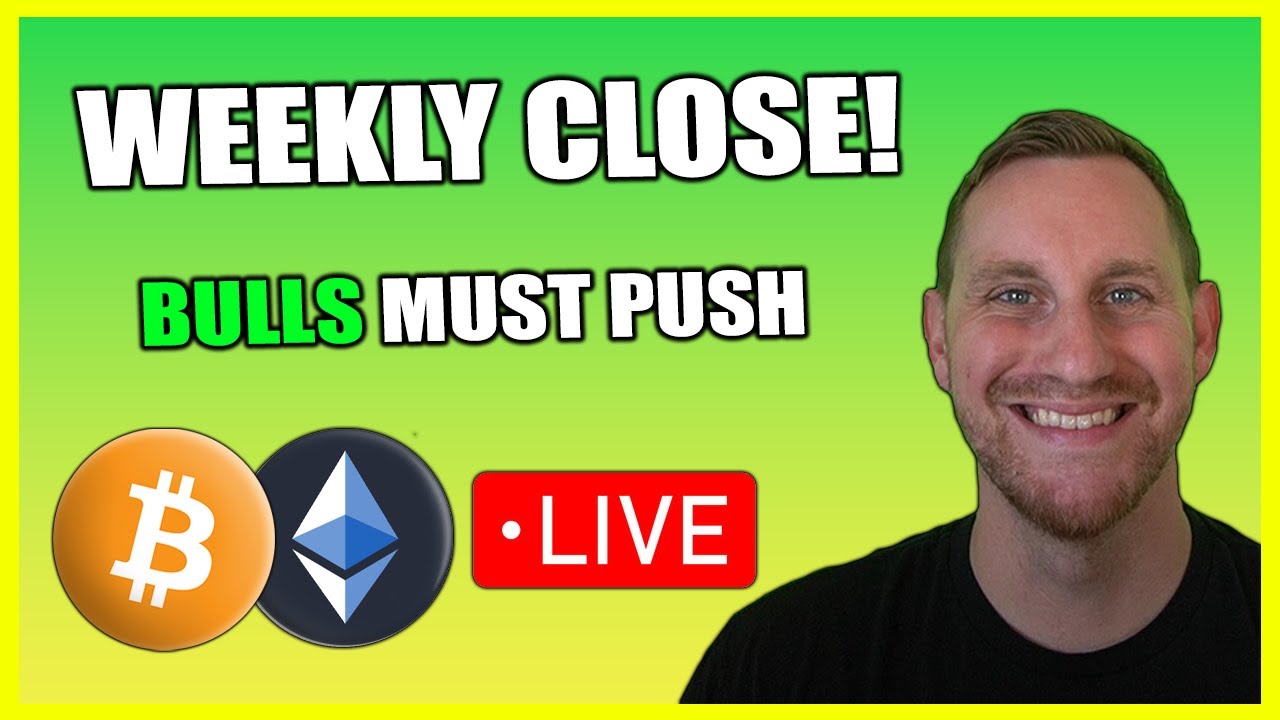 BITCOIN WEEKLY CLOSE, BULLS MUST MAKE PUSH!