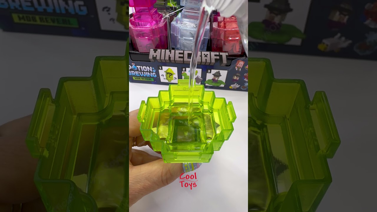 ASMR Minecraft Potion Brewing Mob Reveal Oddly Satisfying Toy Unboxing