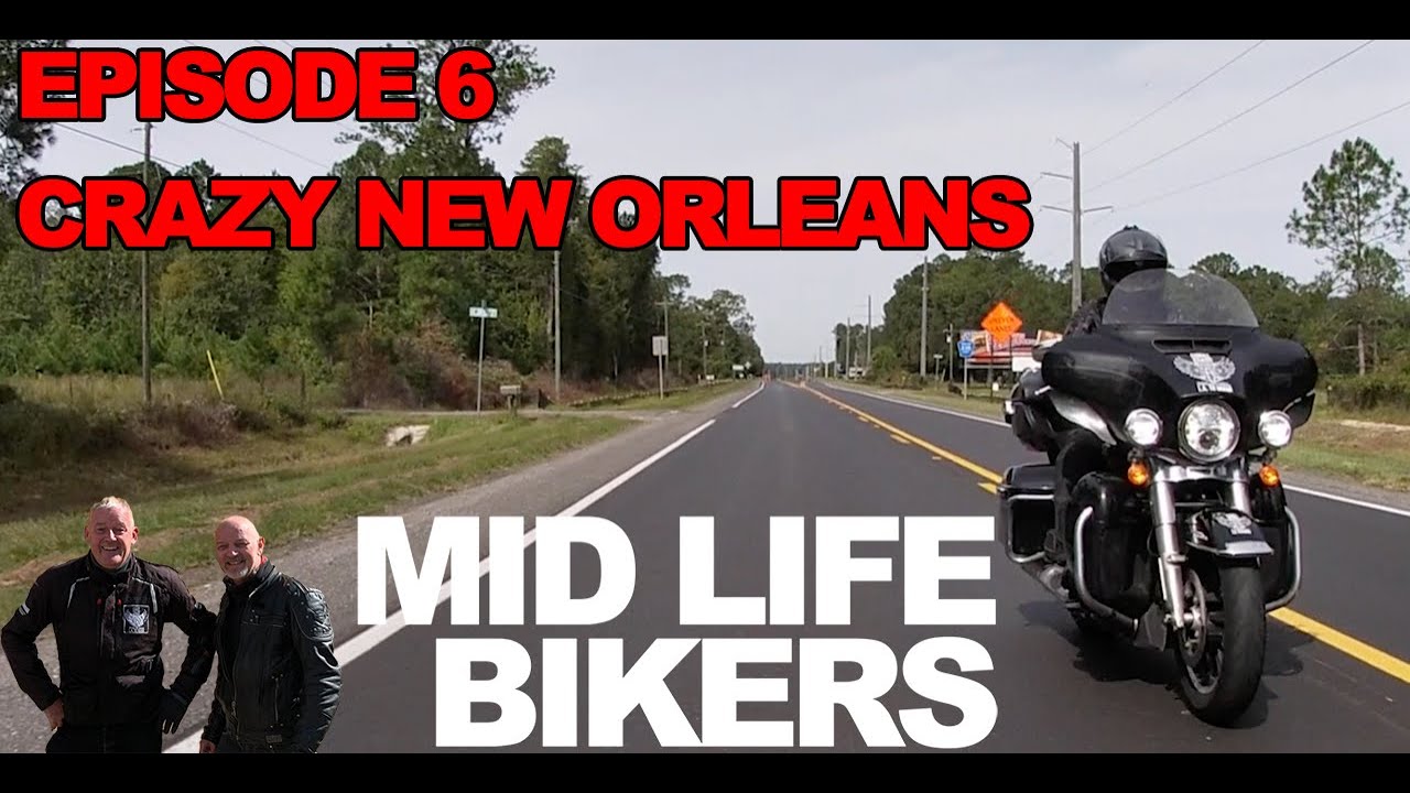Mid Life Bikers make it to New Orleans for a wild night out, on their way from Los Angeles to Miami.