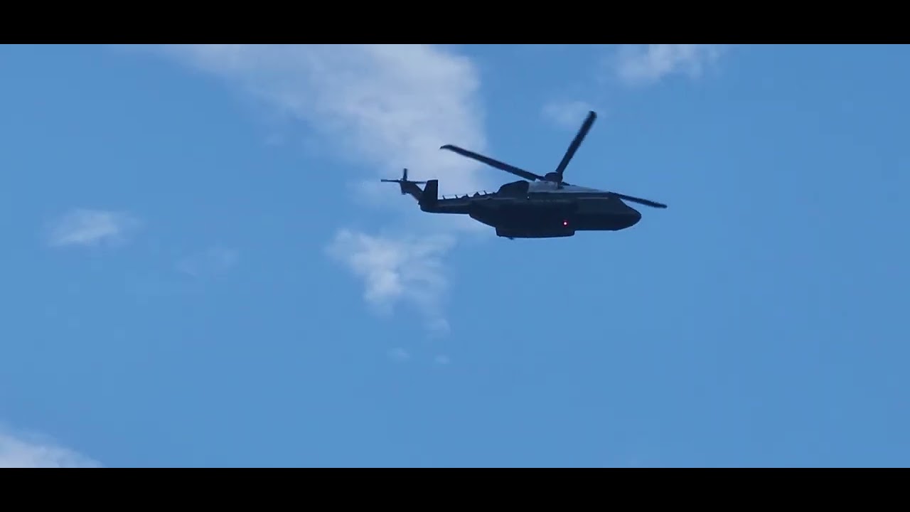 Sikorsky VH-92 flyover my house in Morning!