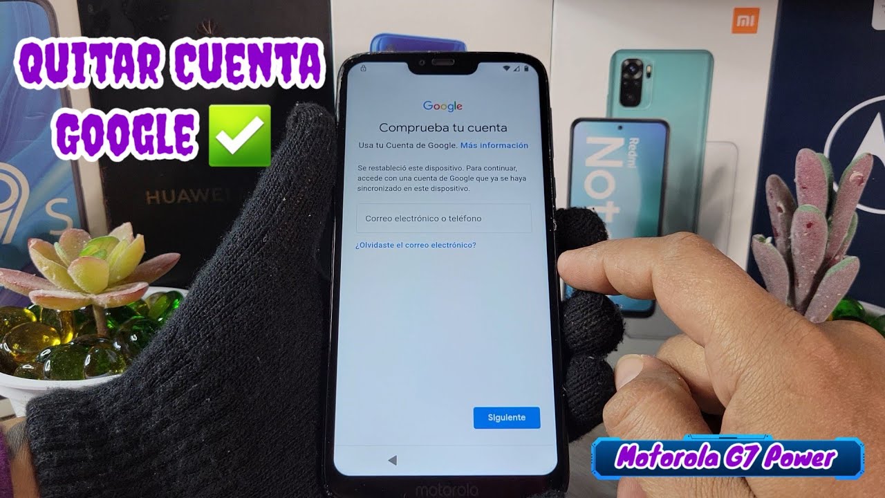 Eliminar Cuenta Google o Correo Gmail Motorola G7 Power Android 10