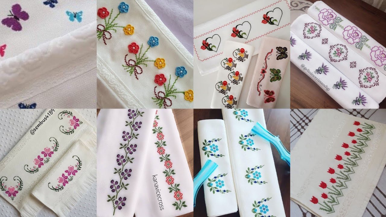 Etamin işleme 🥰😍💥/En yeni etamin işlemeli havlu &ouml;rnekleri.En g&uuml;zel etamin işleme havlu modelleri