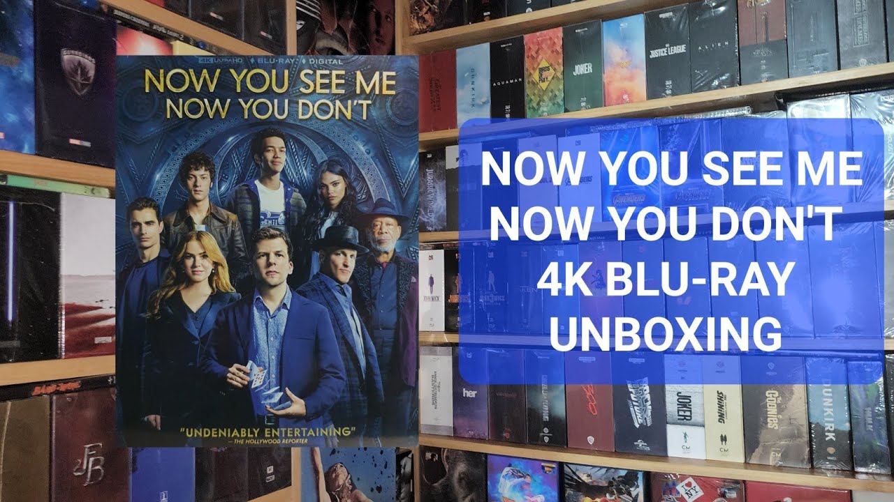 NOW YOU SEE ME NOW YOU DON'T 4K ULTRA HD BLU-RAY UNBOXING + MENU 