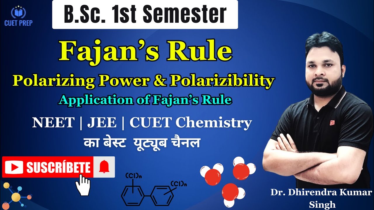 #9 | Fajan's Rule | Polarizing Power | Polarizibility | Covalent Character in Ionic Compounds #fajan