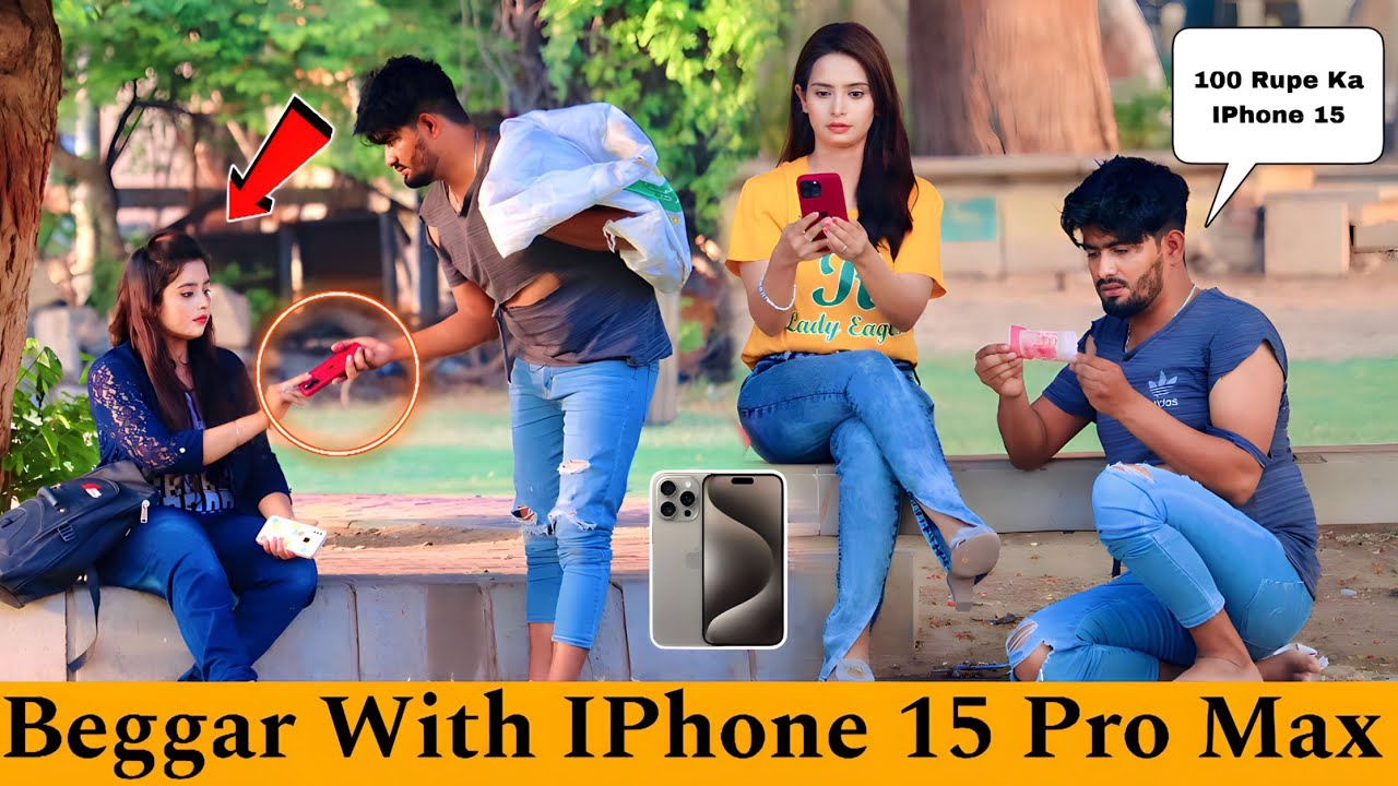 Beggar With IPhone 15 PRO MAX Prank @OverDose