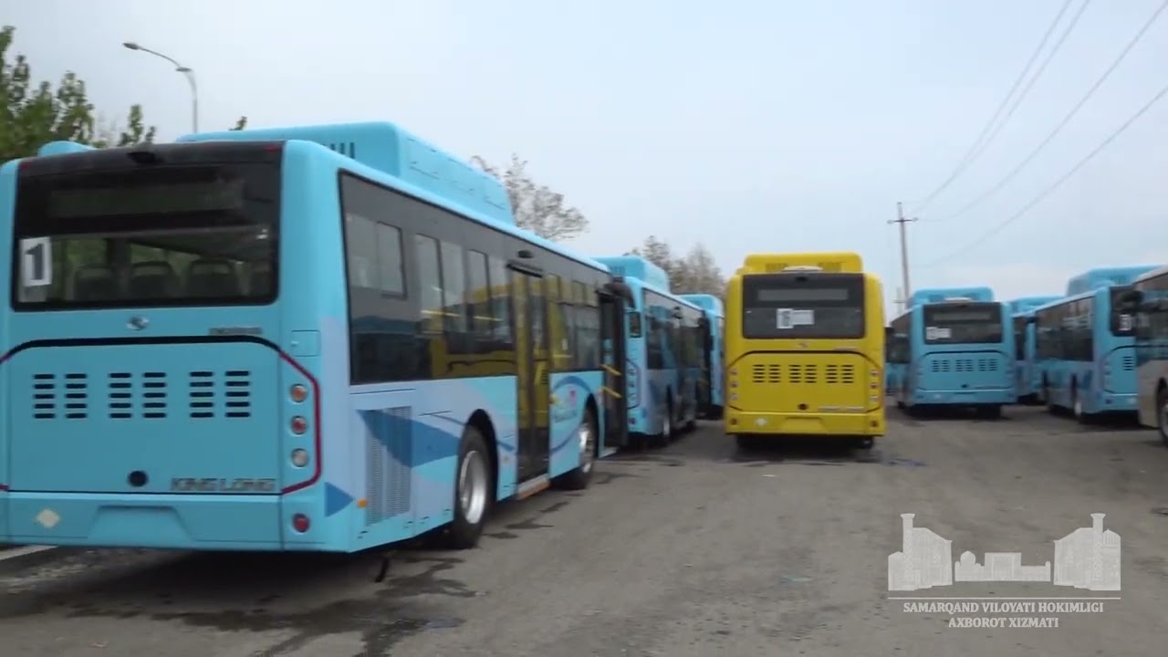 Самарқанд шаҳрига “King Long” русумидаги 20 та янги автобуслар олиб келинди