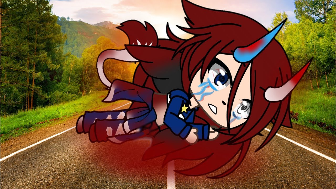 Клип Gacha life бездушное тело в крови лежало на асфальте