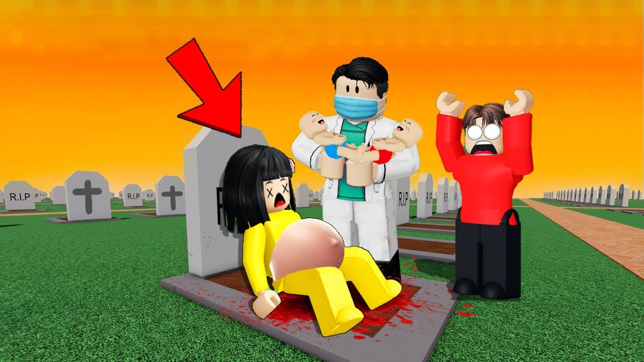 Mio Hamil Melahirkan Bayi Di Kuburan😱 Yuta Celine Ketakutan Banyak Hantu || ROBLOX