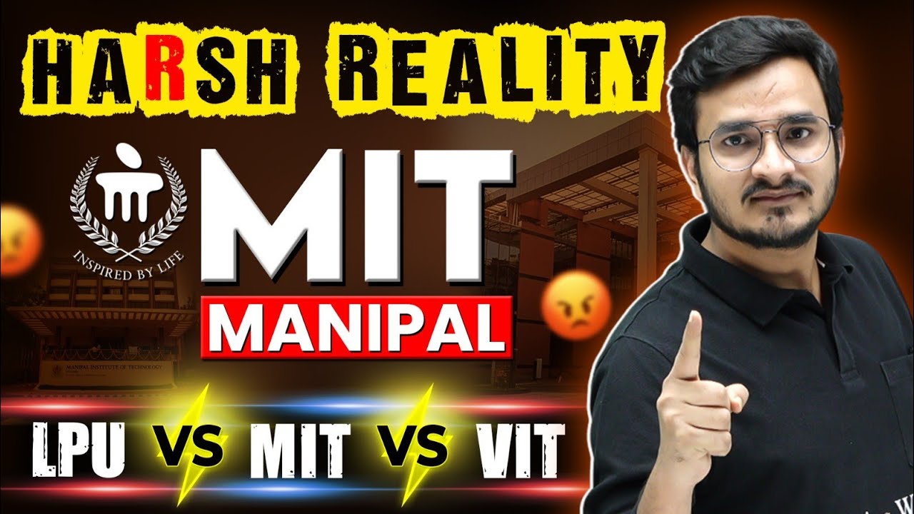 Manipal Institute of Technology 🔥 MIT vs VIT vs LPU !! 😱🧐
