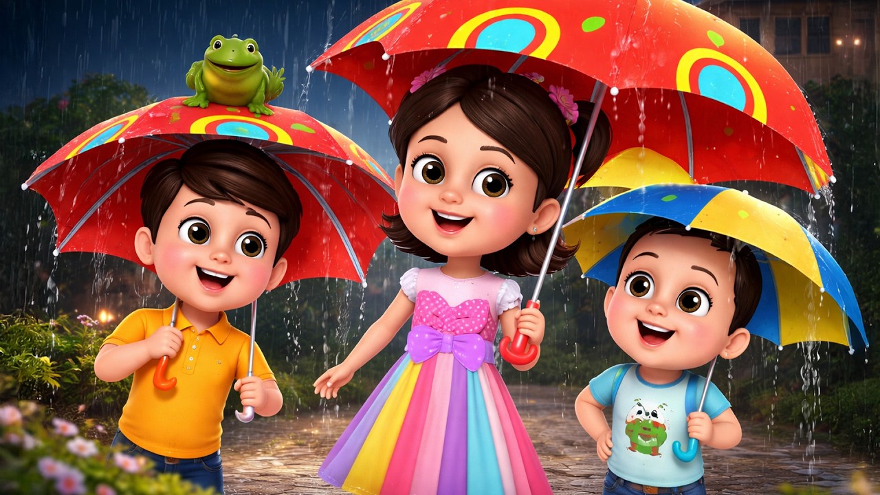 बारिश आयी | Barish Aayi  ☔ | Kids Rhymes | Hindi Rhymes | Hindi Kids Poem | Kids Cartoon