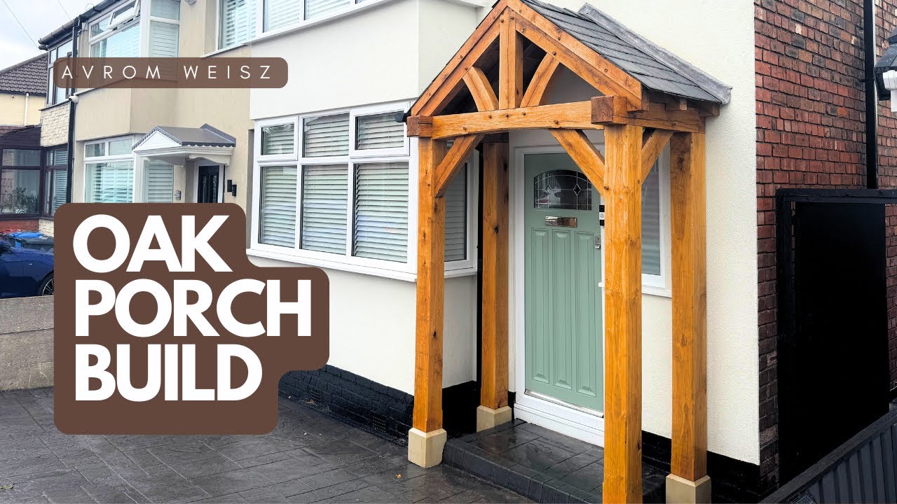 oak porch installation