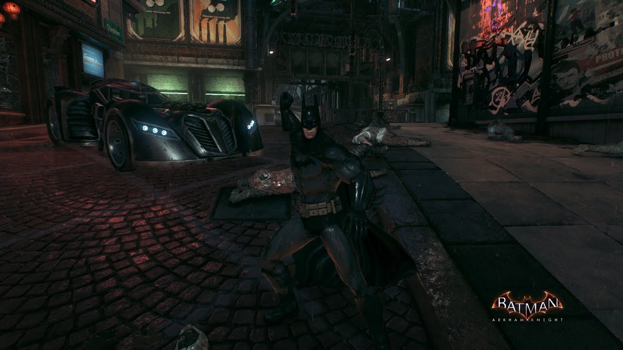 Batman Arkham Knight (PC)  -  Original Arkham Suit/Batmobile Brutal Combat & Free Roam Gameplay