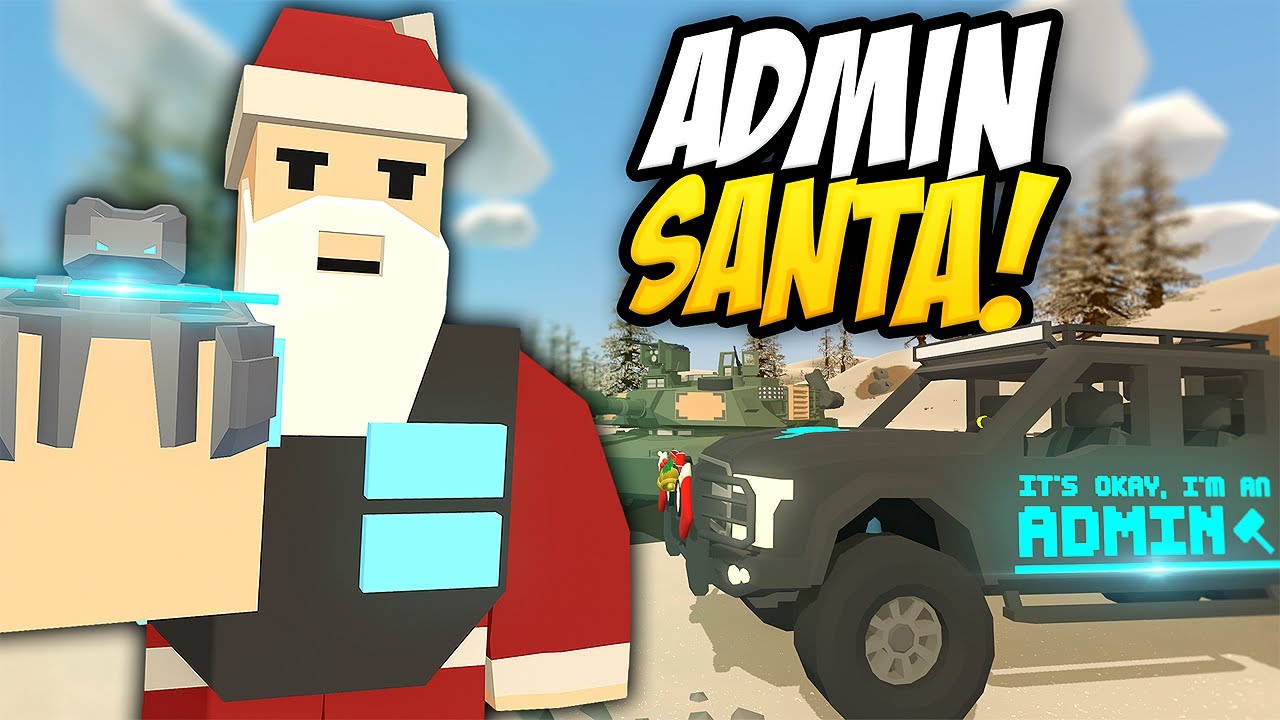 GIVING A TANK TO A RANDOM PLAYER - Unturned Admin Santa (OP Gifts)