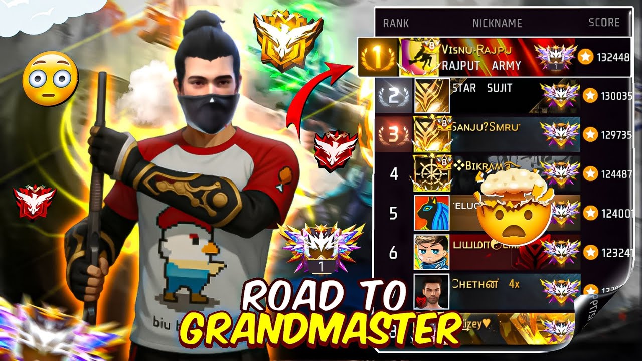 Season 47 Road To Grandmaster Rank  Pushing !! Garena Free Fire !!