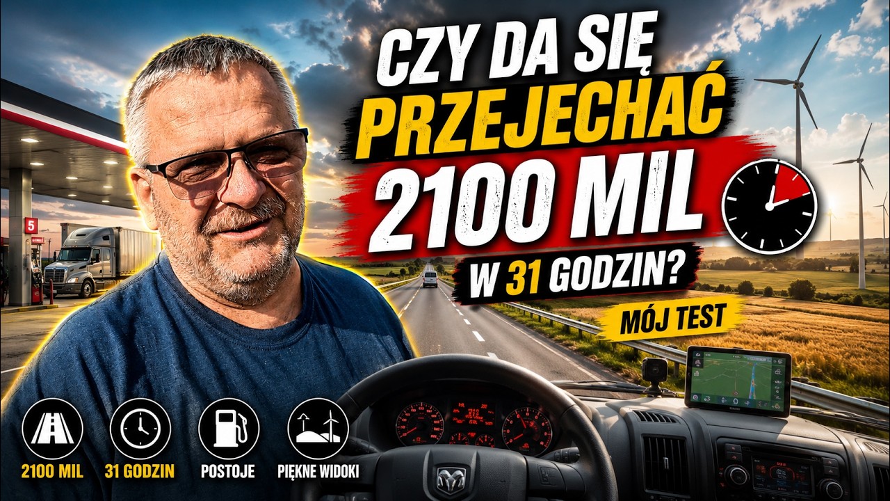 Czy da się przejechać 2100 mil w 31 godzin? M&oacute;j test